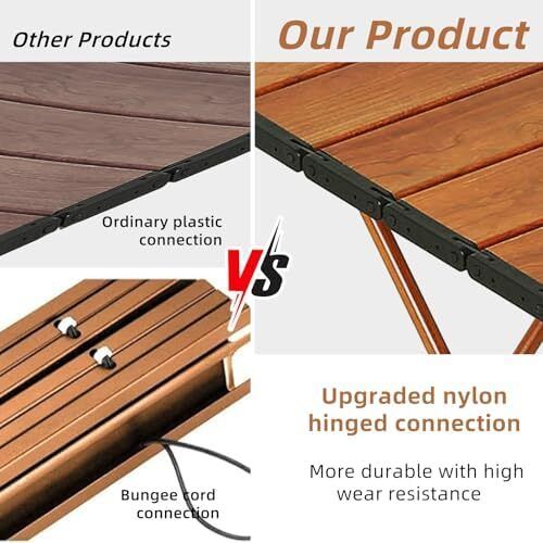 Portable Table Camping Ultralight Aluminum Lightweight Folding Beach Table Camp for Camping Picnic Outdoor Hiking Cooking Backpacking Fishing