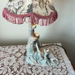 Damaged Lladro table lamp