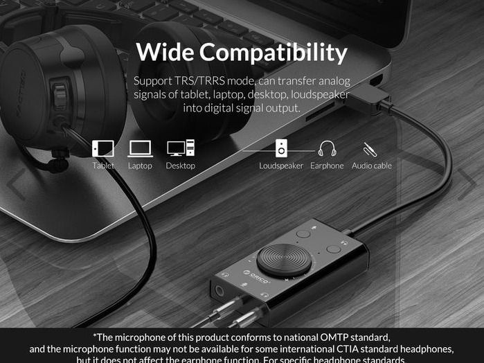Orico SC2 USB External Sound Card Windows Mac Linux
