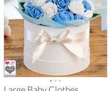 Baby Boy Clothes Bouquet Hatbox Gift Box BRAND NEW