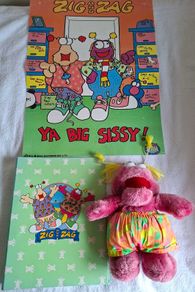 Rare Zag Alien Soft Toy from Zig & Zag "The Den"