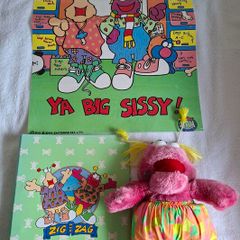 Rare Zag Alien Soft Toy from Zig & Zag "The Den"