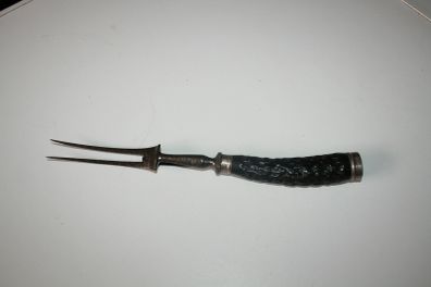 Antique Fork With Sterling Silver Overlay