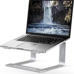 Laptop Stand for Desk, Metal Laptop Riser Holder, Removable Notebook Stand Ventilated Cooling Computer Riser Compatible