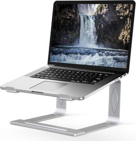 Laptop Stand for Desk, Metal Laptop Riser Holder, Removable Notebook Stand Ventilated Cooling Computer Riser Compatible