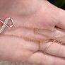The Infinity pendant from Tipperari Crystal in rose gold plated Image 2
