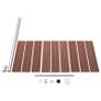 Fence Panel WPC 95x186 cm Brown Image 4