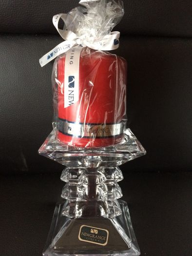 Newgrange Candleholders. Pair. New. 11cm height.