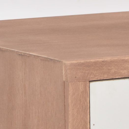 Console Table with 8 Drawers 120x30x76 cm Solid Pinewood