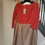 Coral Dress brand new chic beige two part look cute date smart mini party with zipper at the back Size S UK 8 Image 5