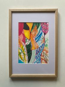 Original framed painting Botanical Painting Artwork