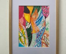 Original framed painting Botanical Painting Artwork