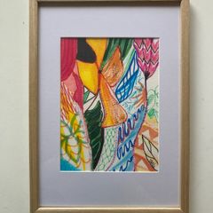 Original framed painting Botanical Painting Artwork