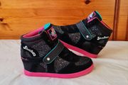 skechers hydee hytops plus 2  Size 4 eu 37 black sparkle in excellent condition