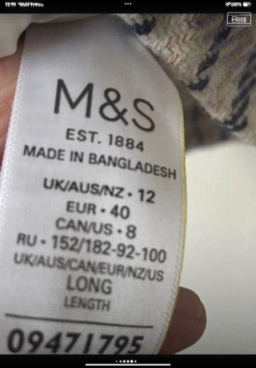 skirt Bnwt marks & Spencer mini check herringbone skirt size 12