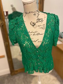 Zara Green Blouse