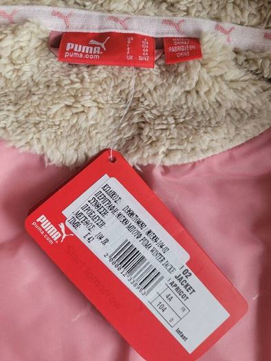 BNWT Puma Girl's Winter Jacket, size 3-4 years