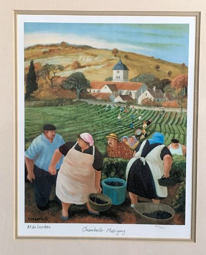 Margaret Loxton - Burgundy Vineyards Set of 4 limited edition prints