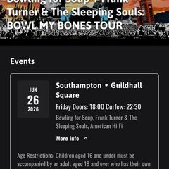 Bowling For Soup Tickets Southampton Sessions
