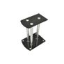 Aluminum Speaker Stands Black Glass 2pcs Image 2