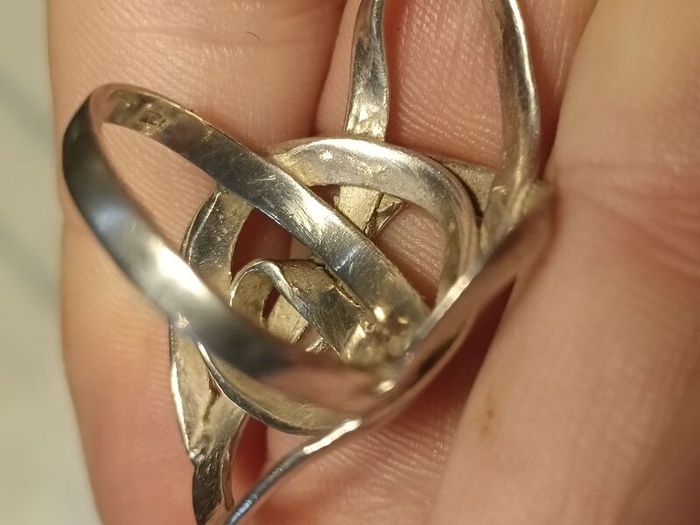 Large Vintage Unisex Sterling Silver Ring