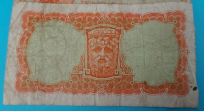 Irish 1966 &68 X 5 Lavery ten shilling banknote in used condition