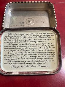 Rare Players No Name Tobacco empty tin