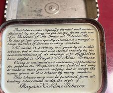 Rare Players No Name Tobacco empty tin