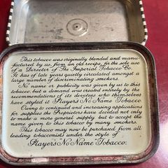 Rare Players No Name Tobacco empty tin