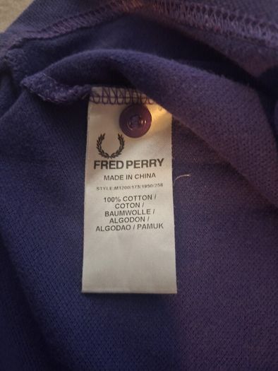 Fred Perry M1200 Twin Tipped Polo Shirt Purple Pink  XL