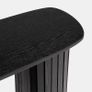 Black Console Table, Wooden Console Tables for Hallway Slim Madison Ribbed Wood Frame Display Table for Living Room Entryway Small Spaces Decorative Sofa Tables Image 4