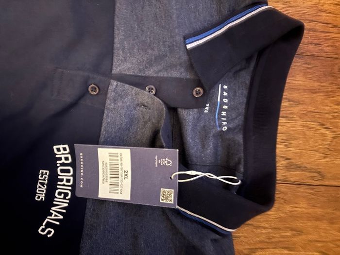 Navy polo shirt