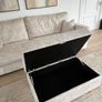 Beautiful Custom Ivory 5-Seater Sofa + Storage Tab Image 4