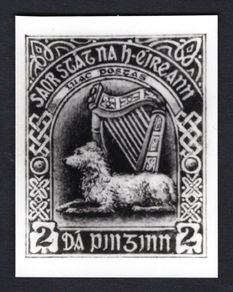 19?? Ireland Photo essay of unaccepted design by unknown artist with a Woldhour & Harp.