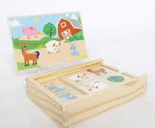 3 New Playtive Wooden Games (Dominoes, Sliding Puzzle & Magnetic Letters)