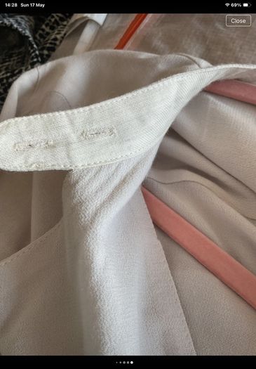 blouse Bnwt yaya biker shade long sleeve beige blouse size 36