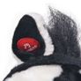 Standing Plush Toy Horse Black and White XXL Image 4
