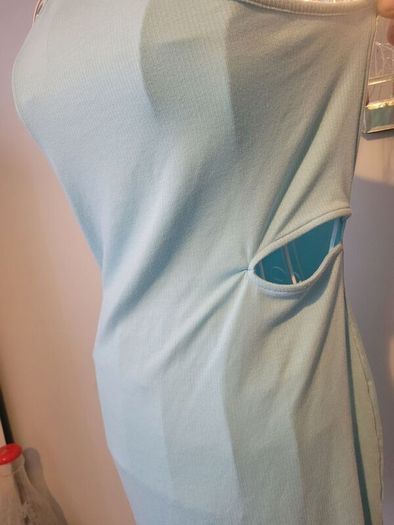 one shoulder cut out dress