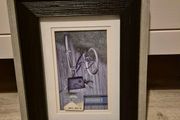Grey and black wooden photo frame 10 x 15 cm