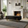 Aurora Modern Extended 100cm Upholstered Banch Sale Image 8