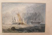Pair 19th Century J.M.W.Turner Original G.Rowney and L.G.Long  Hand Tinted Lithographs