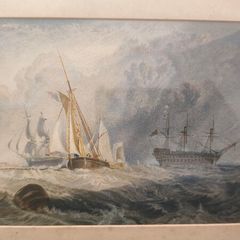 Pair 19th Century J.M.W.Turner Original G.Rowney and L.G.Long  Hand Tinted Lithographs