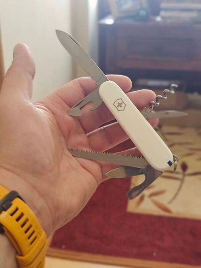 Vintage Victorinox Camper with Modern handles installed 91mm Swiss Army Knife