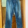 Zara Mid-Waist Straight-Leg Jeans in a gorgeous washed blue denim.  Size 42 UK 14 Image 9