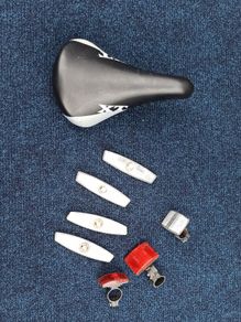 Kids bicycle seat wheel & safety reflectors 7pcs
