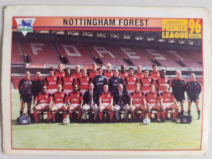 '96 Premier League - Merlin stickers