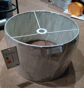 Beidge cloured lampshade