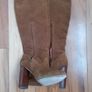 Suede tall boots size 4 Image 2