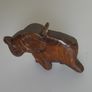 Tiny Carved Wooden Elephant Image 2