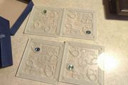 Smashing Glass 4 Glass Coasters Individually Handcrafted in New Zealand